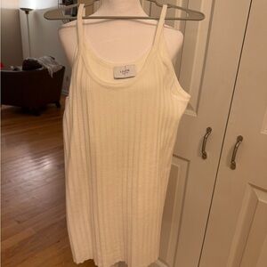 Legoe Heritage Maternity Cream Ribbed Tank Top